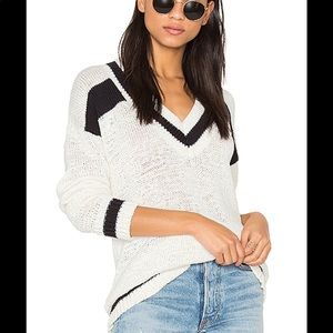 KENDALL & KYLIE oversized cotton varsity sweater
